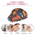 thumbnail image 7 of Yiaed Snowman house leaf Print Reusable Shower Cap & Bath Cap & Lined, Oversized Waterproof Shower Caps Designed for all Hair Lengths, 7 of 7