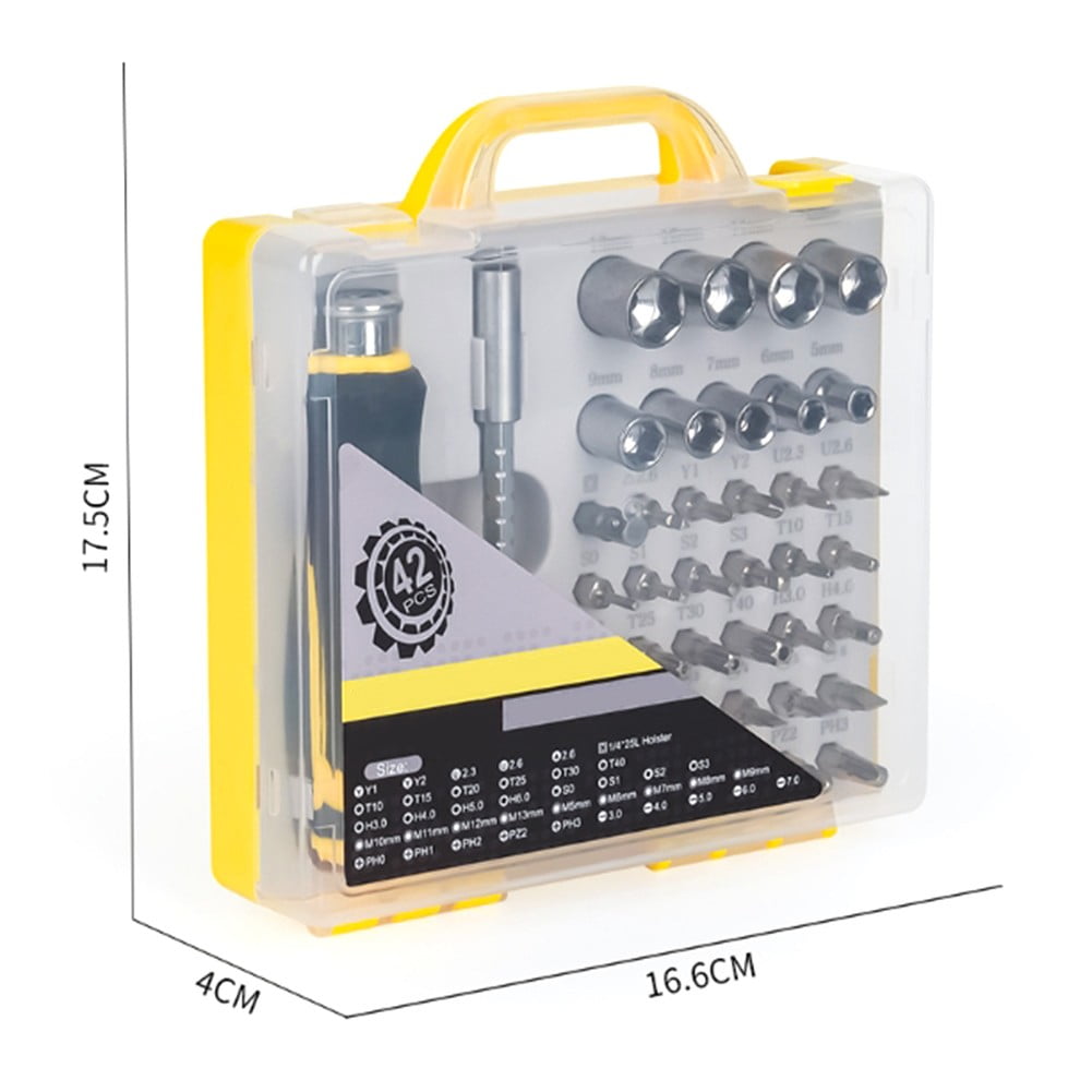 42 In 1 Screwdriver Set Magnetic Precision Screwdriver Repair for Phone Laptop Fangkenuo