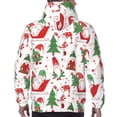thumbnail image 7 of Picia Gnomes Merry Christmas Pattern Casual Men's Hoodie - Lightweight Hooded Sweatshirt with Kangaroo Pocket, Comfortable Pullover for Everyday, Travel-3X-Large, 7 of 7