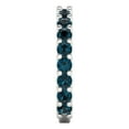 thumbnail image 4 of 1.52 ct Brilliant Round Cut Natural London Blue Topaz 18K White Gold Eternity Band SZ 9.25, 4 of 6