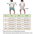 thumbnail image 5 of Gibobby Vestido Causal para Mujer de Verano Vestido con cuello en V y estampado floral de manga corta informal de verano para mujer Boho Beach Mini Swing Sundr(Gris,CH), 5 of 5