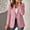 Pink, variant on Hueook Blazers for Women Tailored Suit Jacket Business Casual Style Long Sleeves Lapel with Pockets Blue S