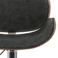 thumbnail image 4 of Simpli Home Marana Modern Bentwood Adjustable Height Lift Bar Stool in Gray Faux Leather, 4 of 11