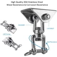 thumbnail image 2 of RV Innovador Gancho de Techo con Acero Inoxidable 304 Capacidad de 500 KG Rotación de 360°, Suspensión para Juegos de Madera de Concreto, Silla Colgante, Lámpara Colgante, Hamaca, Yoga, con 4 Tornillos de Fijación BRILLAR Rojo Verde, 2 of 5