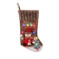 thumbnail image 3 of Medias navideñas, calcetines navideños, bolsas de regalo, calcetines navideños suaves, soportes de regalo, sacos colgantes navideños para hogares, Estilo muñeco de nieve, 3 of 10