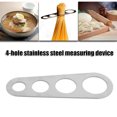 thumbnail image 3 of VALINK Stainless Steel Spaghetti Ruler Noodle Measuring Device Noodle Ruler 4 Hole Kitchen Noodle Tool, 3 of 6
