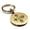 Gold, variant on Stainless Steel Four Card Suits Round Medallion Keychain Circle Ring