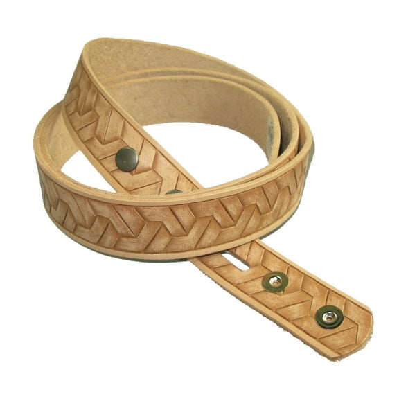 1-1/2" Embossed Geometirc Weave Belt Blank