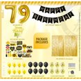 thumbnail image 2 of 79th Birthday Decoration Black and Gold for Boy & Girl, 79th Cake Topper, 79th Party Supplies for Her and Him, 79th Birthday Photo Props, 2 of 5