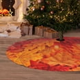 thumbnail image 6 of Sikiie Autumn Leaf 30-48 inches {designName} Print Christmas Tree Skirt Snowman Xmas Tree Skirt with Edge Christmas Decorations for Holiday Party30", 6 of 7