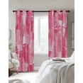thumbnail image 4 of Pink Abstract Blackout Curtains for Bedroom Living Room Darkening Curtains 54 Inch Long Vintage Geometric Gradient Oil Painting Modern Short Curtain for Small Window Treatment Drapes 52"x54"x2, 4 of 9