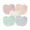 Rose, variant on green sprouts Organic Cotton Muslin Bibs (5pk)-Rose Set-0-12 mo
