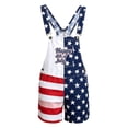 thumbnail image 5 of Mens American Flag Overalls Shorts Patriotic USA Print Loose Fit Bib Coveralls for Men Fourth of July Casual Summer Jumpsuit, 5 of 5