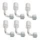 thumbnail image 5 of 10 piezas 3/8 pulgadas aire acondicionado 90 grados Beadlock aluminio empalmador de CA accesorios de manguera conector adaptador para coche camión vehículo de ingeniería, 5 of 14