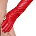 thumbnail image 6 of Ludlz Women Long Leather Gloves PU Leather Sexy Opera Pair Finger Gloves for Evening Party Costume Cosplay, 6 of 8