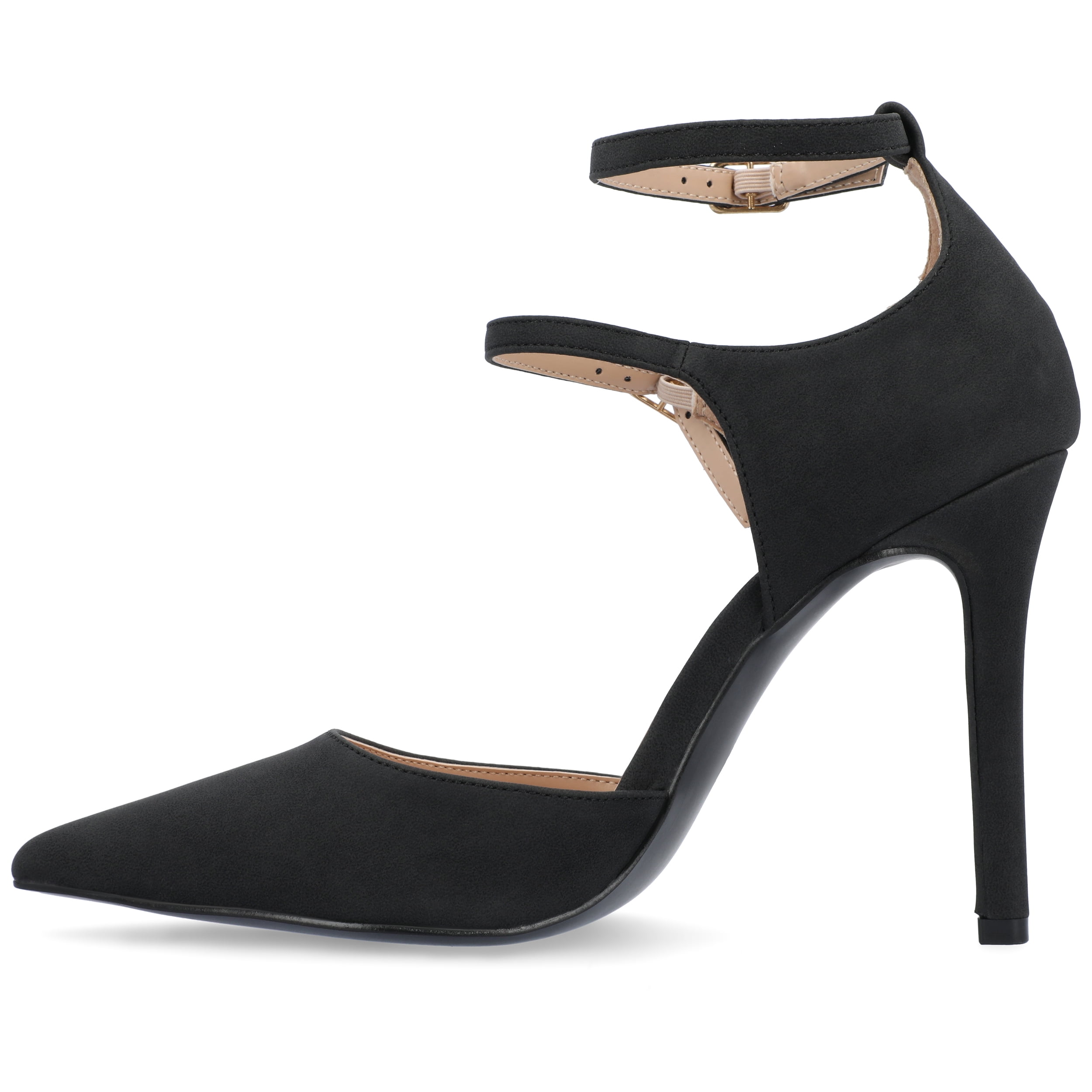 Journee Womens Lilyann Multi Strap Stiletto Pointed Toe Pumps