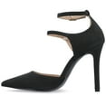 thumbnail image 3 of Journee Womens Lilyann Multi Strap Stiletto Pointed Toe Pumps, 3 of 10