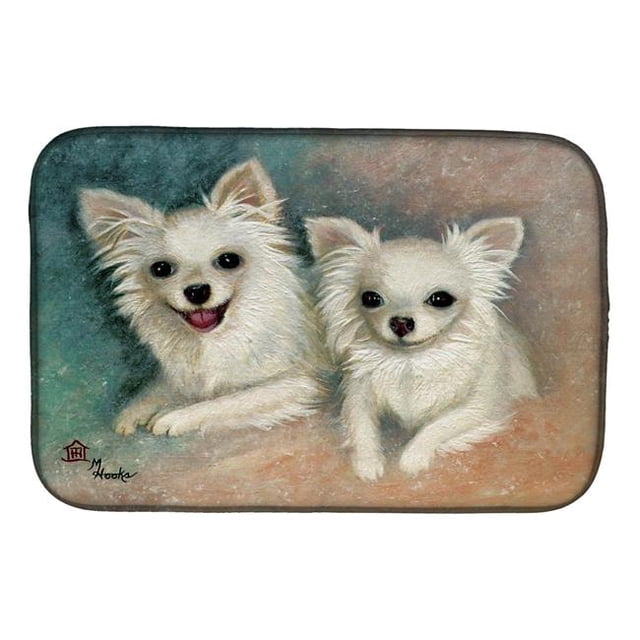 Carolines Treasures MH1064DDM Chihuahua The Siblings Dish Drying Mat