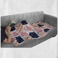 thumbnail image 6 of Navy and Blush Soft Flannel Fleece Throw Blanket, Hand Painted Style Brushstrokes in Pastel Colors Abstract Pattern, Cozy Plush for Indoor and Outdoor Use, 70" x 90", Multicolor, by Ambesonne, 6 of 6