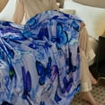 thumbnail image 5 of Cute Butterfly Blanket for Women Girls Kids Adults 40" x 50", Flannel Throw for Sofa Couch Bed Living Room, Gifts for Animal Lovers, 5 of 6