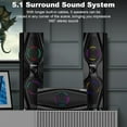 thumbnail image 5 of 5.1 Channel Surround Sound Bluetooth Speaker System,Home Theater System，1200 Watts Peak Power 10" Subwoofer Audio Stereo Speakers Strong Bass with ARC Optical AUX Bluetooth Input, 5 of 9