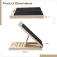 thumbnail image 4 of Wooden Slant Board Calf Stretcher, Adjustable 5-Level Incline Board with Anti-Slip Surface, Portable 15.7 x 11.8 in Foot Stretcher for Calf Muscles, Knees, Heel, Ankle, 455 Lbs Capacity, 4 of 5