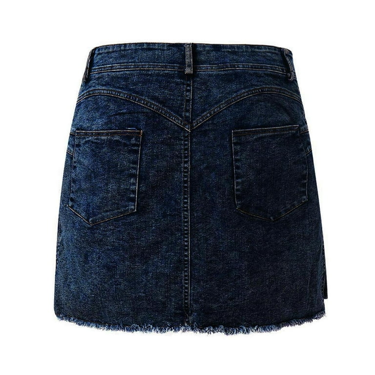 スカート [MATINKIM]wax coating denim skirt in black WAX COATING DENIM SKIRT IN BLACK – Matin Kim