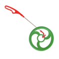 thumbnail image 4 of Juguete de aro rodante para niños, juguete de memoria infantil de 12 pulgadas, entrenamiento de equilibrio nostálgico, juego de anillos rodantes de ar Verde Hugo juguetes de aro rodante, 4 of 10