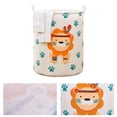 thumbnail image 3 of Cesto para la ropa sucia ANGGREK 100L de Lino y Algodón para dormitorio, 3 of 8