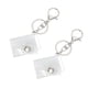 thumbnail image 2 of 2 llaveros pequeños para álbumes de fotos, de bolsillo, transparentes, con forma de tarjeta, para decorar llaveros., 2 of 6