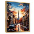 thumbnail image 2 of Designart "Pop Art Charleston IV" Cityscapes Floater Framed Wall Decor, 2 of 7
