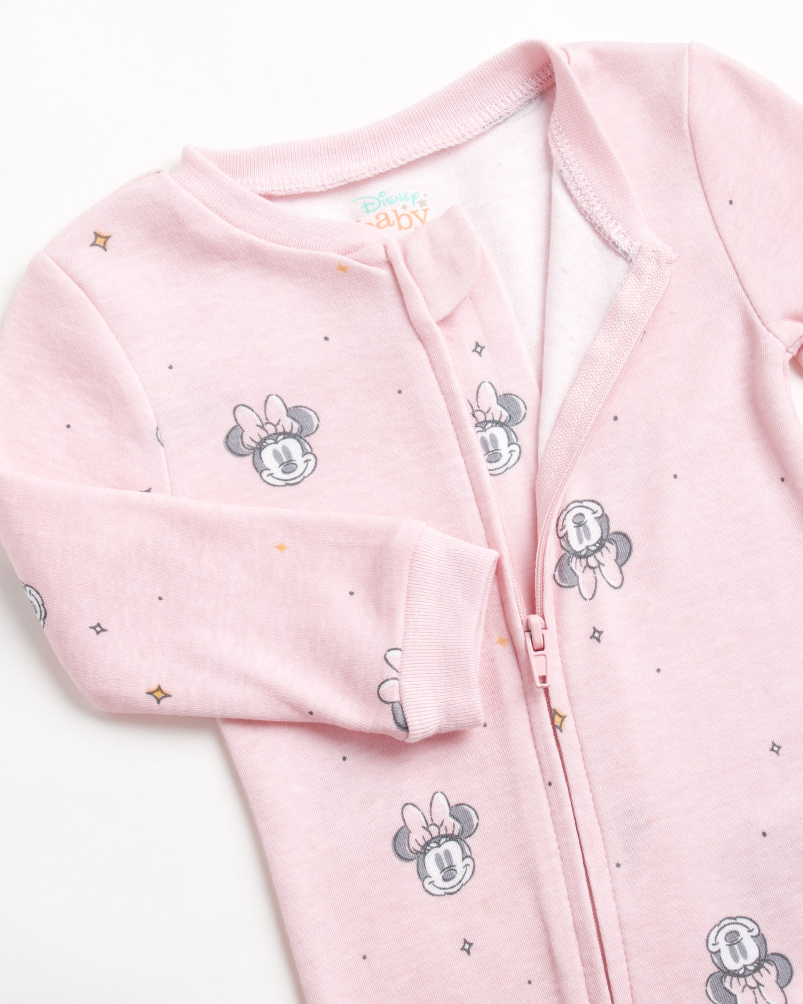 Disney Newborn Baby Layette Set - 6 Piece Disney Bodysuit Coveralls Sweatpants, Hat, Gift Bag (0-6M)