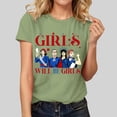 thumbnail image 1 of T-shirts à Manches Courtes Stylés pour Femmes à Imprimé Floral, Col Ras du Cou, Hauts Décontractés pour Tous les Jours et les Voyages, 1 of 4