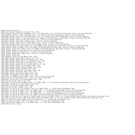 R1 Concepts Rear Brake Rotor Kit