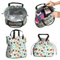 thumbnail image 2 of Pioneer Flower Floral Print Pattern Drawstring Lunch Bag Women - Drawstring Lunch Bag Insulated for Work Office - Stain-Resistant Large Lunchbags for Women with Multi-Pockets, 2 of 6