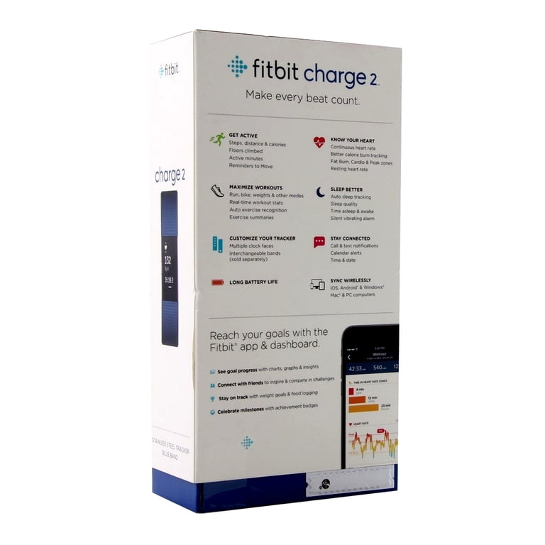Fitbit Charge 2 Activity Tracker + Heart Rate - Large - Walmart.com