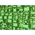 thumbnail image 1 of Ahgly Tapis Rectangulaire Lavable en Machine Intérieur Transitionnel Vert Émeraude, 3 Pieds x 5 Pieds, 1 of 7