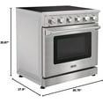 thumbnail image 3 of KOSTCH 36in. Electric Range with 6.0 Cu. ft. Convection Oven, Electric Oven in Stainless Steel with 5 Cooktop Burners, 3 of 10