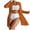 Orange, variant on LADIGASU Swim Suits for Women 2025,Women's Printed Bikini Straps Bikini V Sexy Split Swimsuit Set Three Piece Swimsuit Set