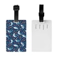 thumbnail image 2 of Luggage Tags for Suitcases, Sea Sharks Leather Bag Luggage Tags ID Label Tags Privacy Protection Travel Bag Labels, 2 of 6