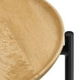 thumbnail image 4 of Xilo Round Wood and Metal Side Table in Oak, 4 of 9