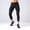 Black, variant on Men's 3/4 Compression Pants, Capri Workout Gym Tights Athletic Sports Baselayer Leggings for Running, Basketball, Fitness Training, Quick Dry Performance Activewear