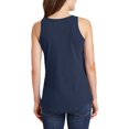 thumbnail image 2 of Big Size An American Sunflower Ladies Core Cotton Tank Top - Navy 2XL, 2 of 2