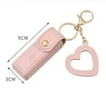 thumbnail image 5 of Tnobhg Lipstick Bag Keychain Lobster Clip Stainless Faux Leather Mini Lipstick Container with Heart Pendant Changs Purse Key Organizer Key Holder, 5 of 7