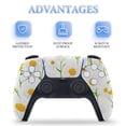 thumbnail image 4 of Skin Sticker for PS5 Slim Standard PS5 Pro Disc Digital Edition Console and Controllers Decals for Playstation 5 (Daisy ,PS5 Pro Standard), 4 of 5