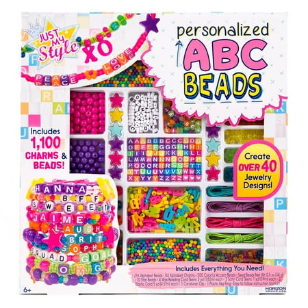 Just My Style Personalized ABC Beads Kit by Horizon Group USA