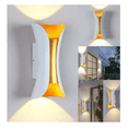 thumbnail image 2 of Lámpara De Pared Exteriores Led Para Moderna Impermeable Oro dorado/blanco, 2 of 5