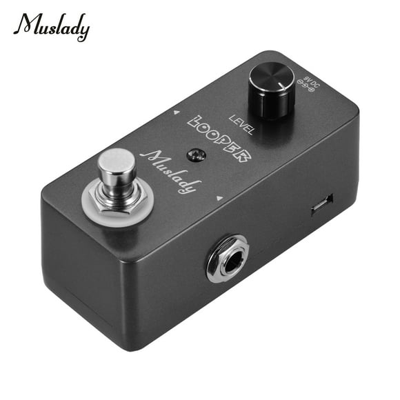 Muslady Mini Looper Effect Pedal Guitar Loopers Bass Loop Pedal Ullimited Overdubs 5 Minutes Looping Time with USB Interface