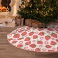 thumbnail image 5 of Sikiie Strawberry Flower Nativity Christmas Tree Skirt, Jesus Christian Winter Holiday Tree Mat Decoration(30-48IN)36", 5 of 6