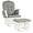 Light Grey, variant on DORTALA Baby Glider Rocker w/Ottoman, Multi-Position Glider w/Cleanable Upholstered, Smooth Rocking Motion, Nursery Glider & Ottoman Sets for Nursing Baby, Reading, Light Gray